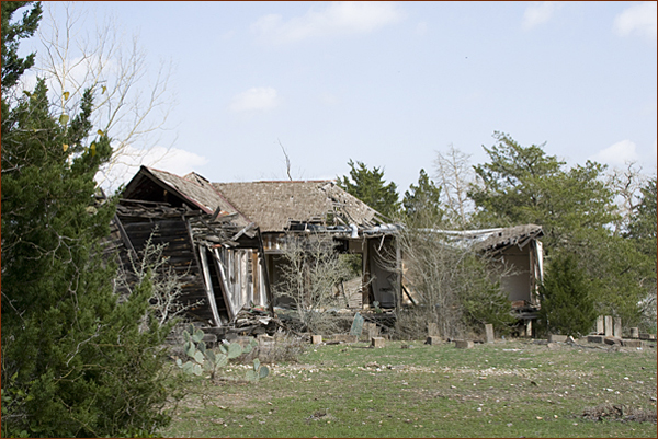 The Chicken Ranch in ruins, 2010.